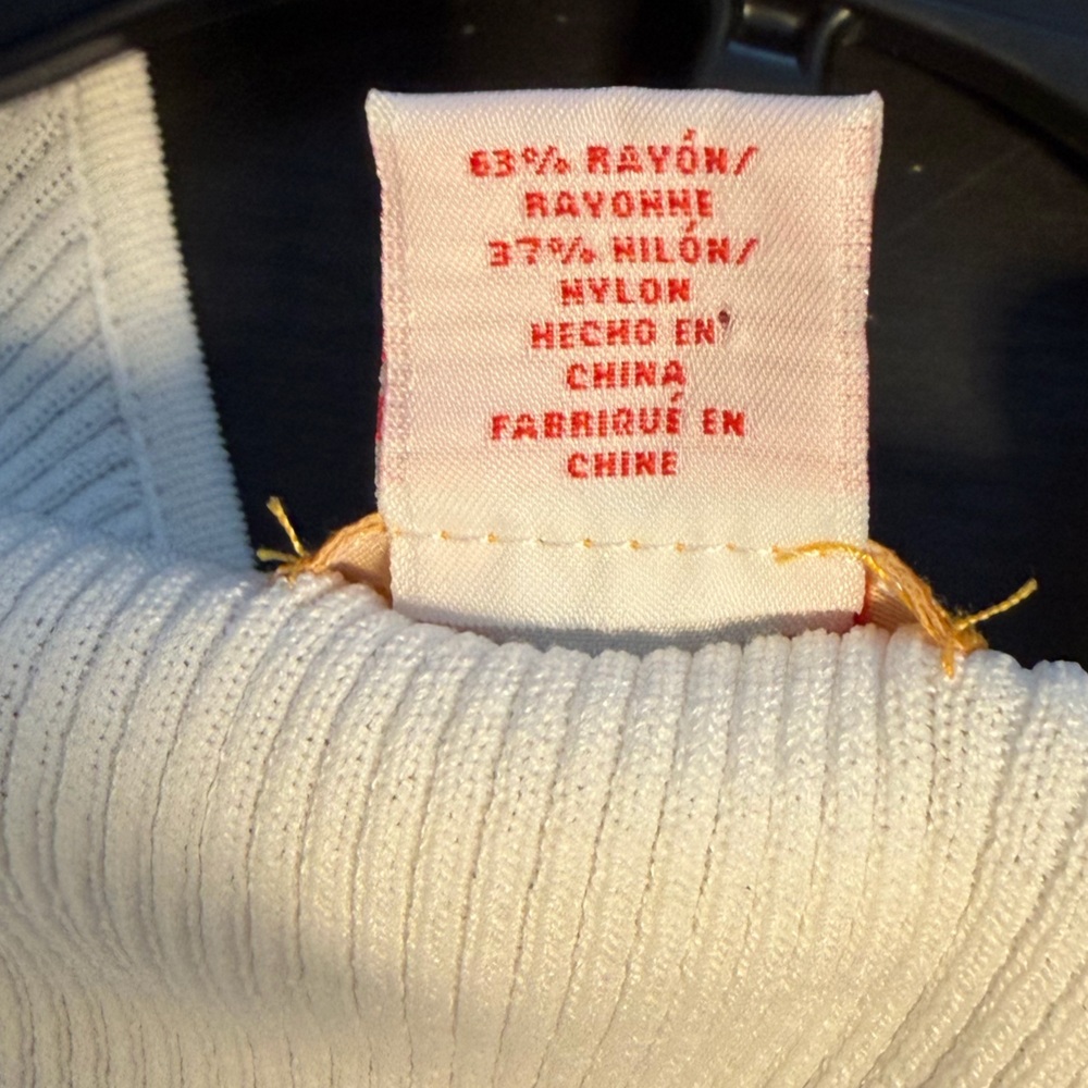 Ruby Rd. Embellished White Ribbed Tank Top - Picture 7 of 7